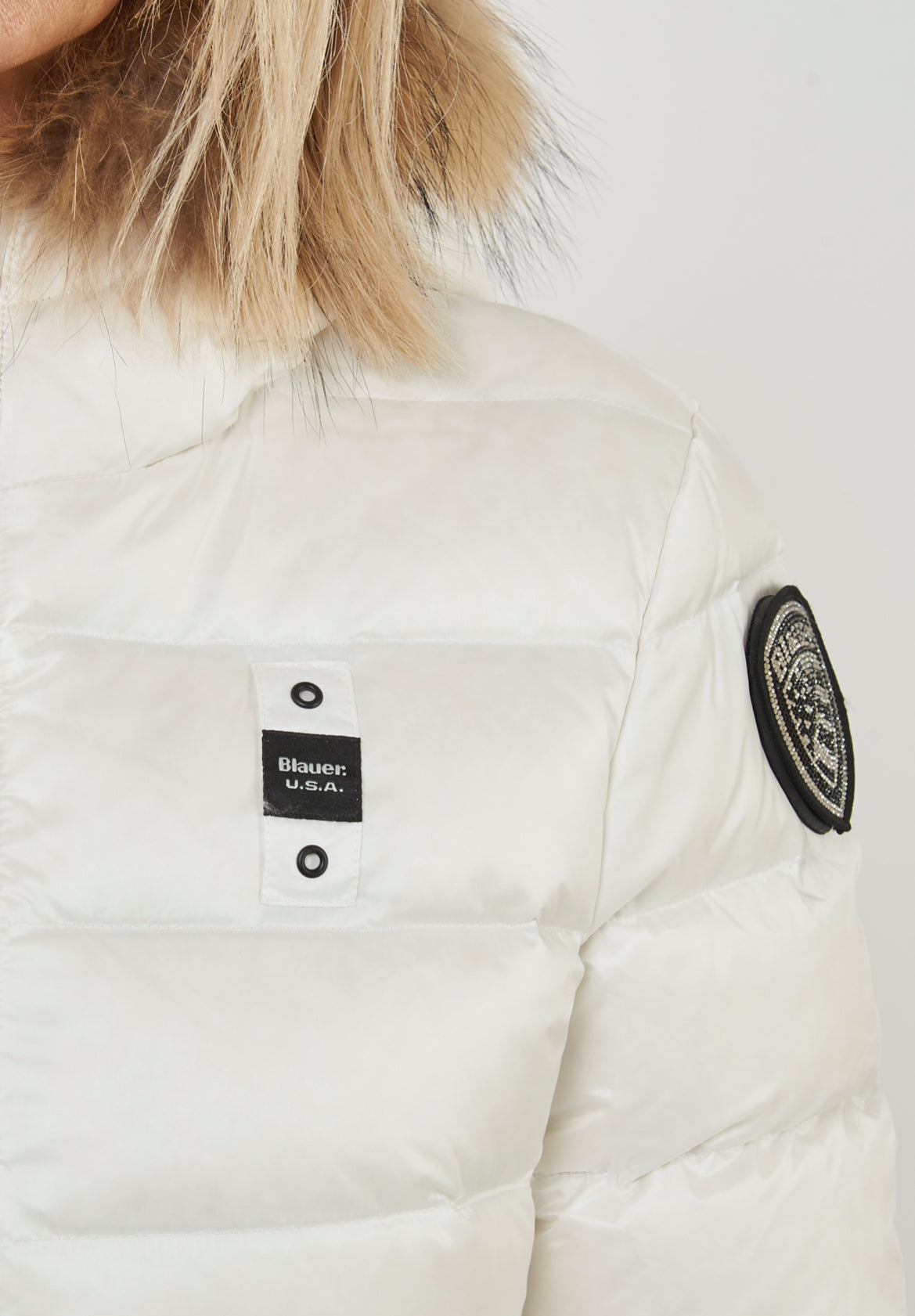 GIUBBINO BLAUER BIANCO CORTO DONNA PELLICCIA