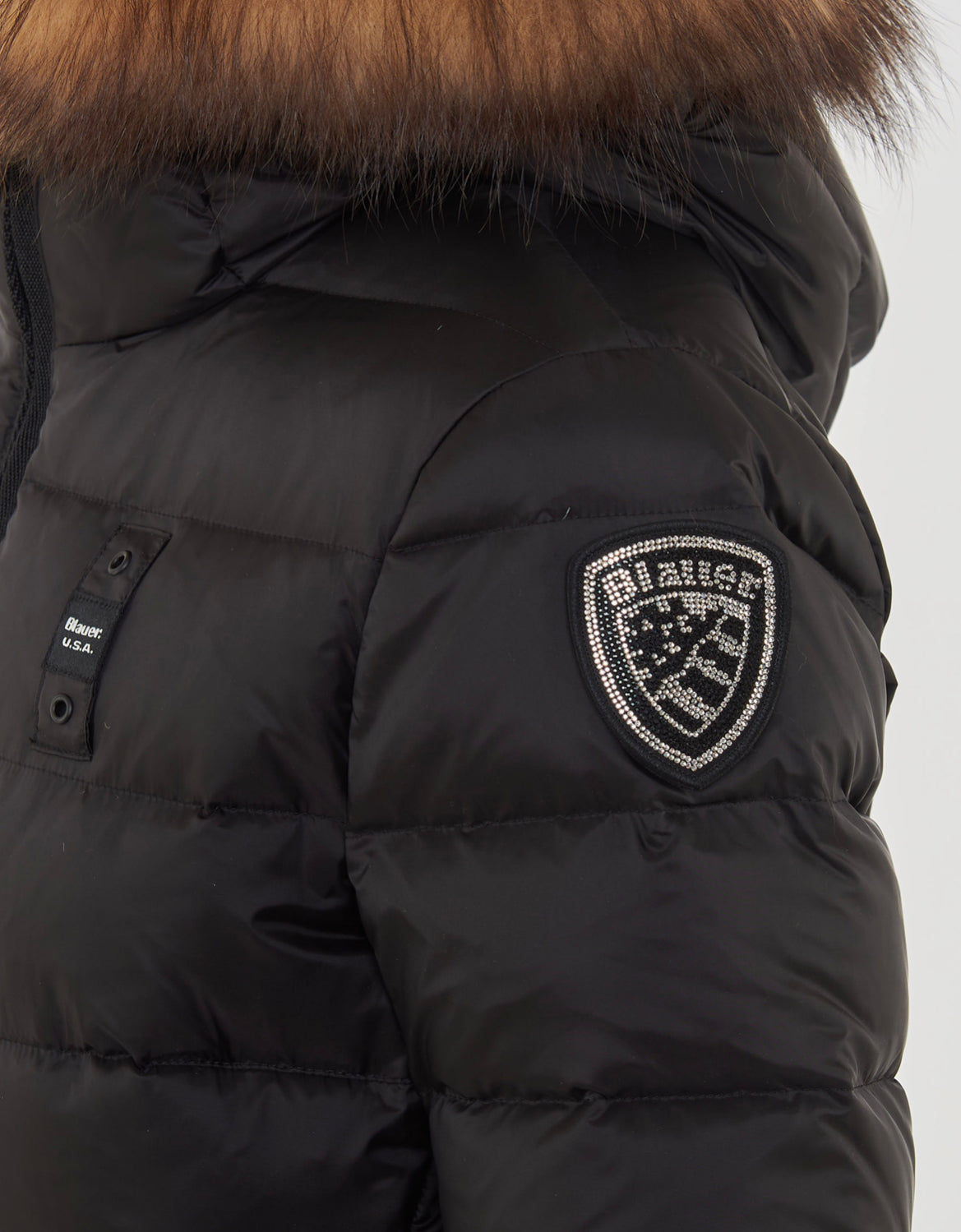 GIUBBINO BLAUER NERO CORTO DONNA PELLICCIA BEIGE