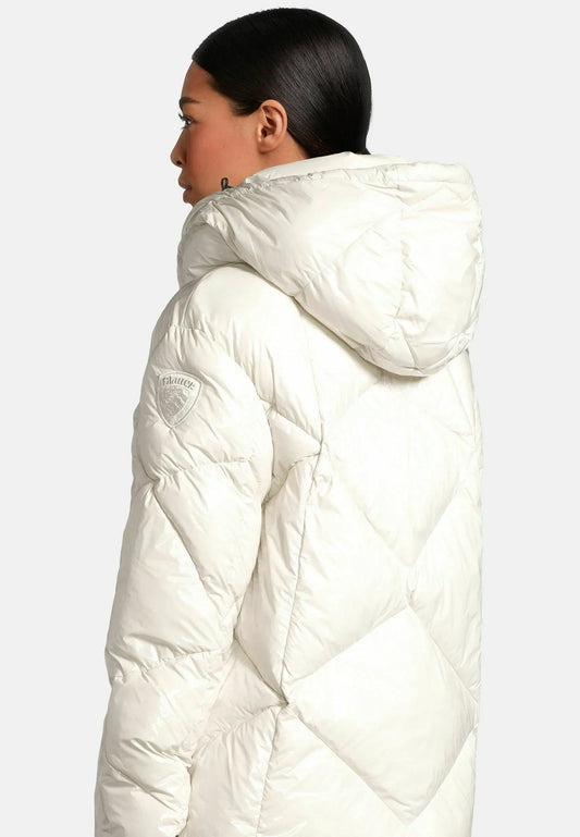 GIUBBINO BLAUER ROMBO DONNA CON CAPPUCCIO