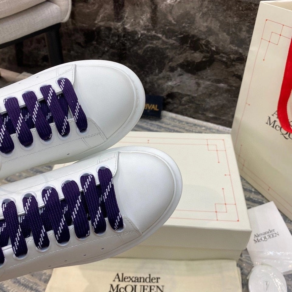 ALEXANDER MCQUEEN BIANCHE CON RETRO BLU E ROSSO