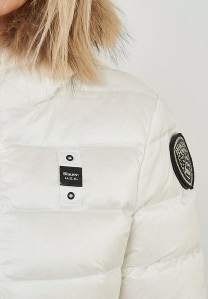 GIUBBINO BLAUER BIANCO CORTO DONNA PELLICCIA