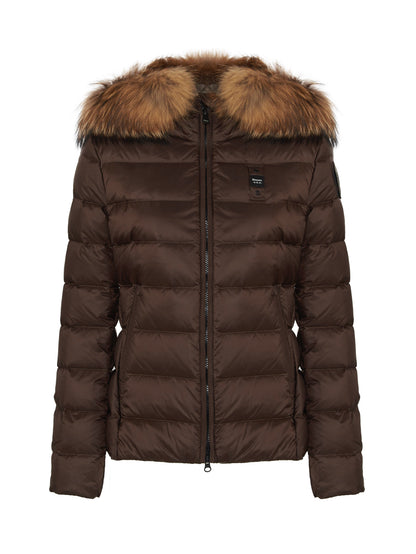 GIUBBINO BLAUER MARRONE CORTO DONNA PELLICCIA