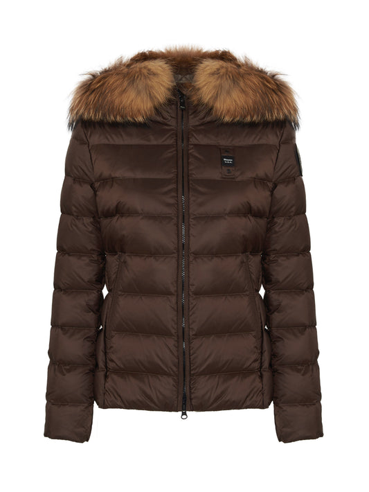 GIUBBINO BLAUER MARRONE CORTO DONNA PELLICCIA