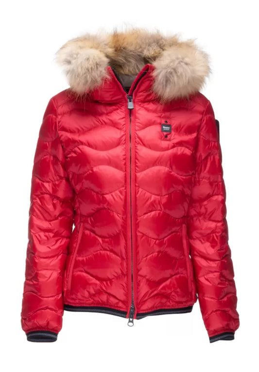 GIUBBINO BLAUER CORTO DONNA ONDE PELLICCIA ROSSO