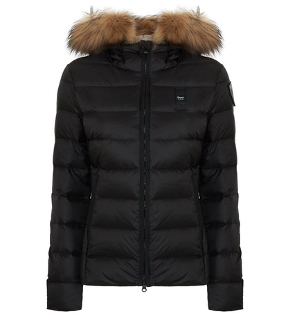 GIUBBINO BLAUER NERO CORTO DONNA PELLICCIA BEIGE