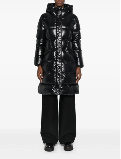 GUBBINO MONCLER DONNA NERO LUNGO