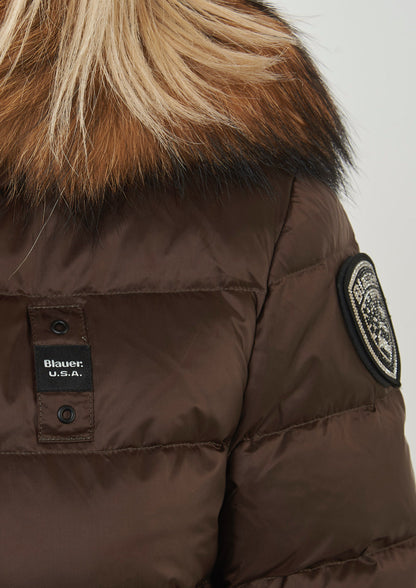 GIUBBINO BLAUER MARRONE CORTO DONNA PELLICCIA