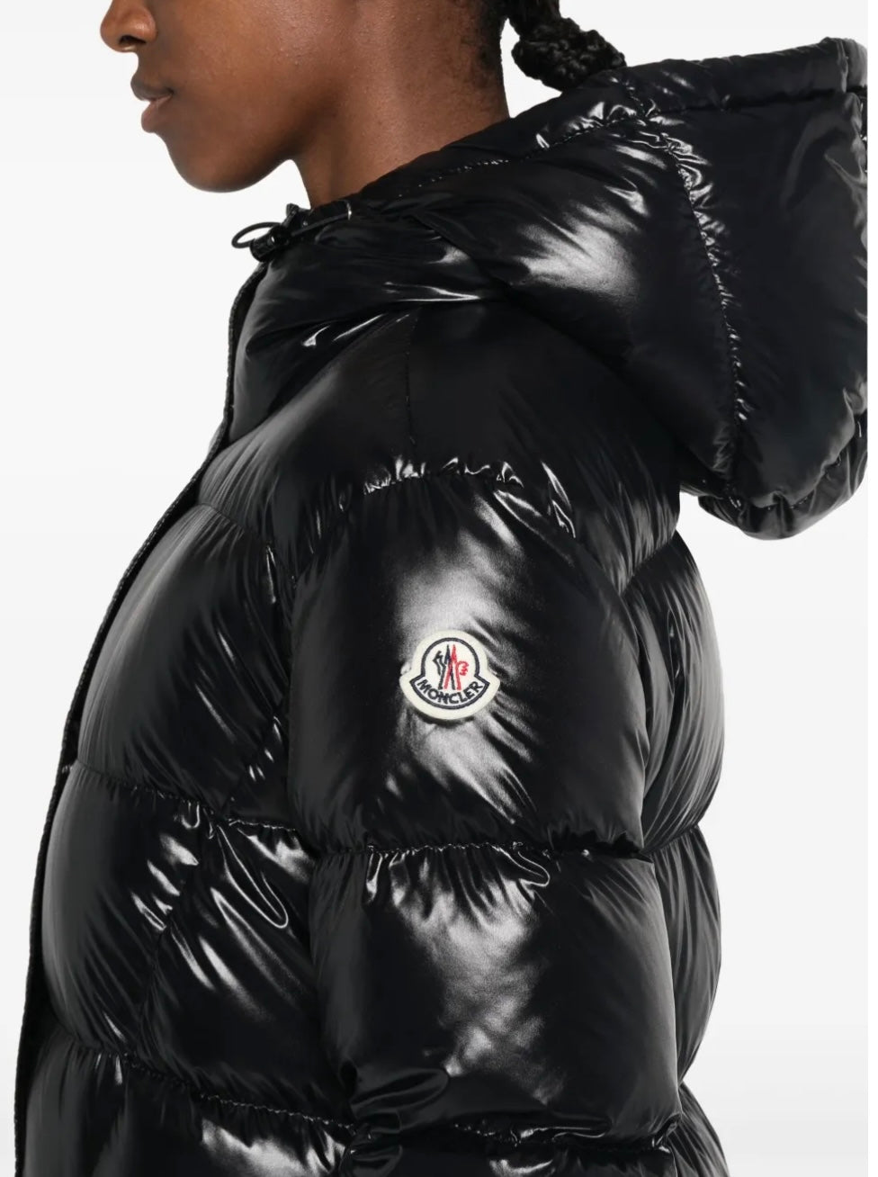 GUBBINO MONCLER DONNA NERO LUNGO