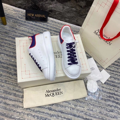 ALEXANDER MCQUEEN BIANCHE CON RETRO BLU E ROSSO