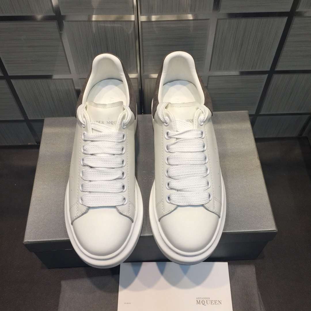 ALEXANDER MCQUEEN BIANCO CON RETRO MARRONE